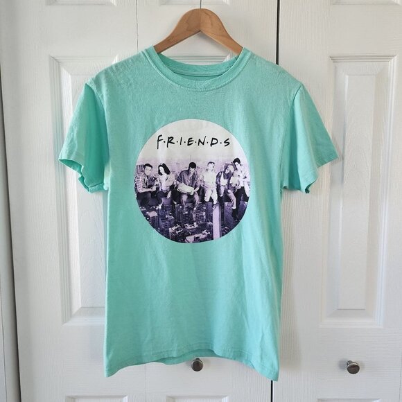 4/$25 Friends Blue Short Sleeve Graphic Print T-Shirt - Picture 1 of 11